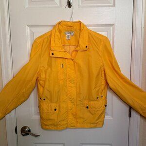 Coldwater Creek Women's Yellow Rain Jacket • Petite Medium